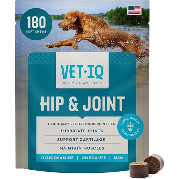VetIQ Glucosamine Hip & Joint Chews for Dogs (180 Count)