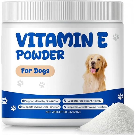Vitamin E for Dogs Powder Skin & Coat Support with Antioxidant Activity