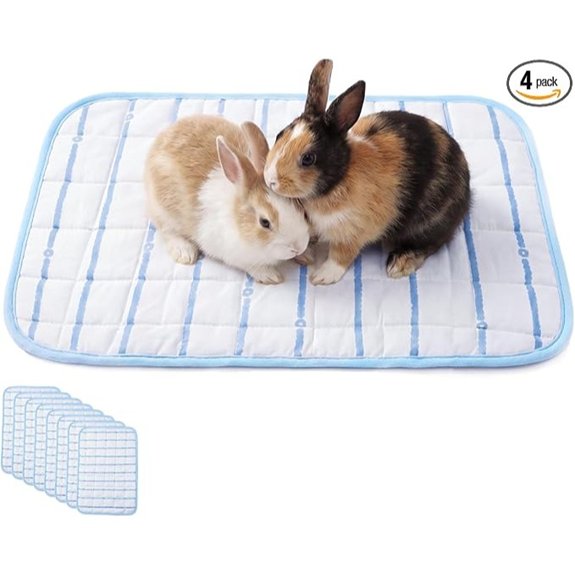 4 Pack Washable Small Animal Cooling Mats