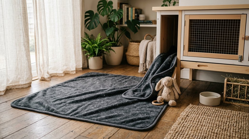 washable fleece rabbit cage liners
