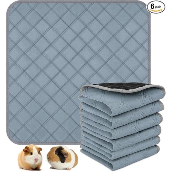 6 Packs Washable Guinea Pig Cage Liners