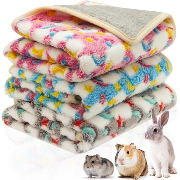 CUSOZWO Guinea Pig Bedding Mat 3 Pack Waterproof Small Pet Cage Liners