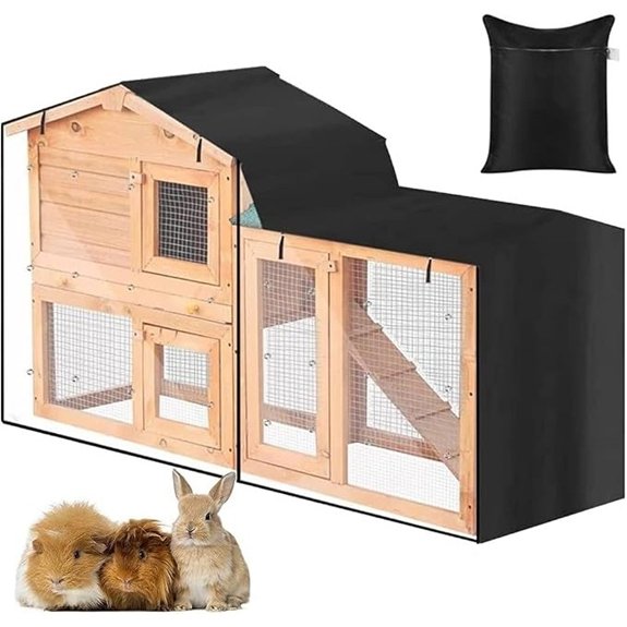 Triangle Rabbit Hutch Cover Waterproof (70.9x20.5x33.9in)