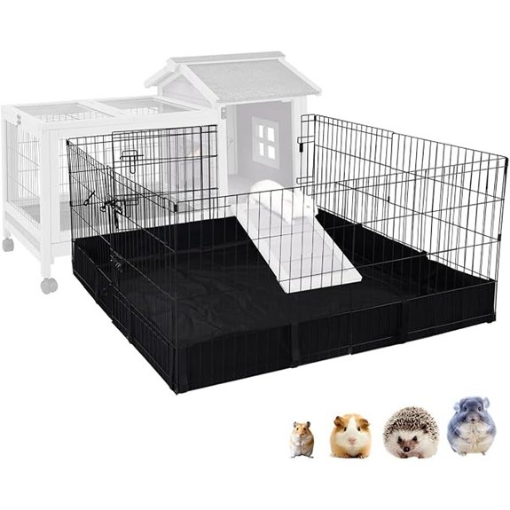 Rabbit Pet Playpen with Waterproof Liner for Guinea Pigs Hamsters