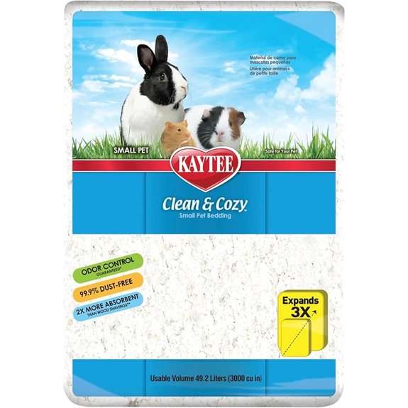 Kaytee Clean & Cozy Paper Bedding for Small Animals White 49.2 Liters