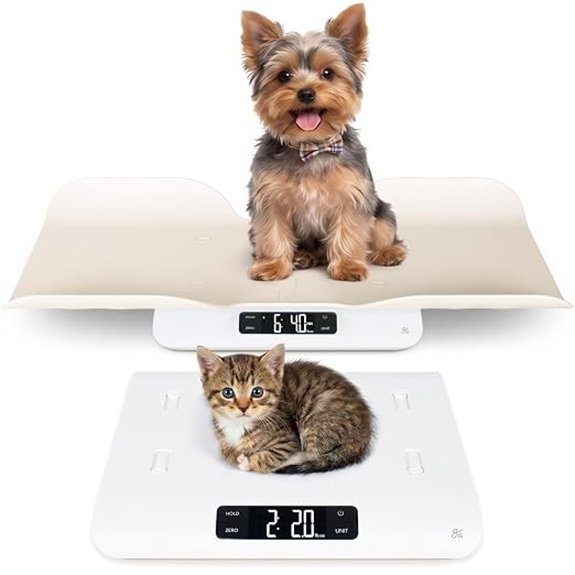 Greater Goods Wiggle-Proof Digital Pet Scale for Cats Dogs & Small Animals