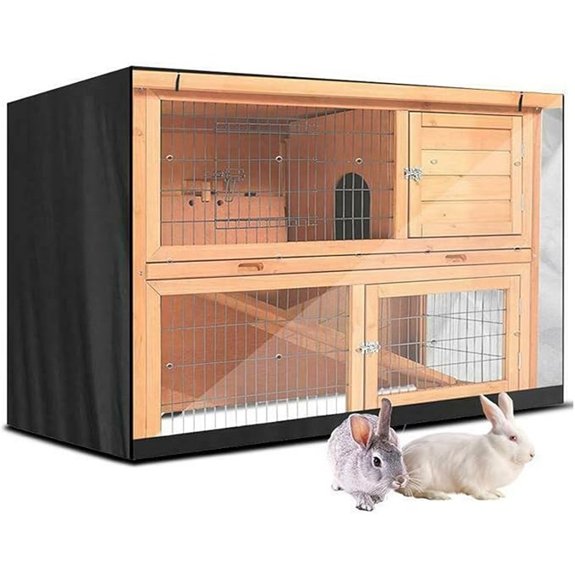 Rabbit Hutch Cover for Indoor Outdoor Winter Protection
