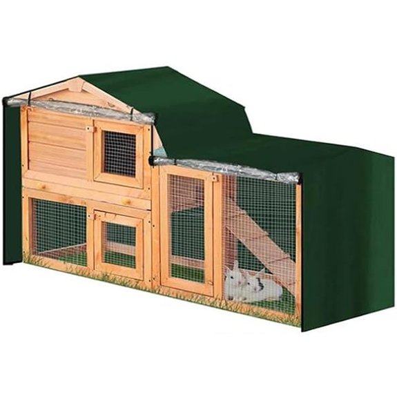 J&C Heavy Duty Rabbit Hutch Cover for Winter