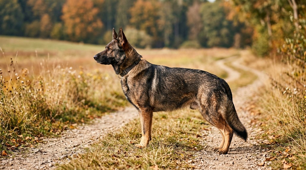 wolf gray coated shepherds