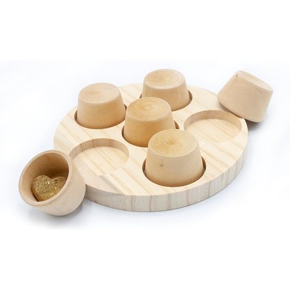 Oxbow Wooden Puzzler Rabbit & Guinea Pig Chew Toy Bunny Enrichment